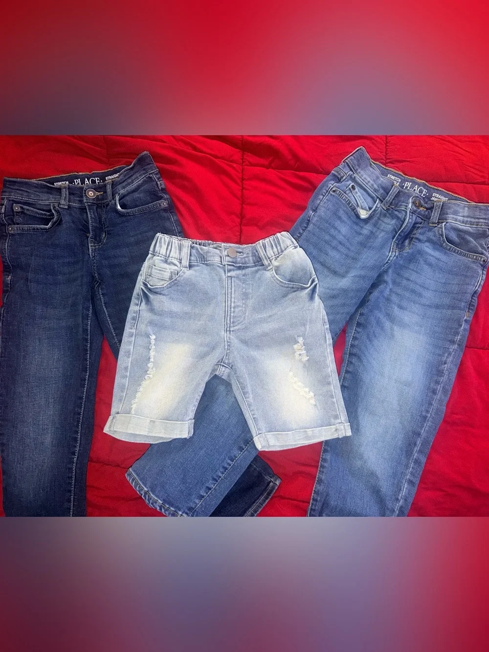 Kids Boys 6T Light Wash Distressed Denim Shorts Bundle